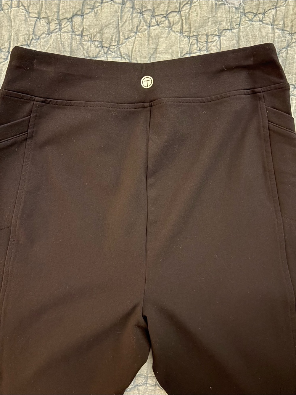 T by Talbots Crop Leggings ~ Med Petite ~ Black ~ NWOT - Picture 4 of 6
